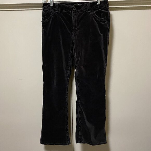 Eddie Bauer dark gray brushed corduroy jeans w/stretch, size 12T - Picture 1 of 12